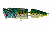 Воблер Поппер составной Strike Pro Pike Pop Joint 75, цвет: 945V Venom Perch, (SH-002CJ#945V)