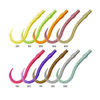 Приманка ZUB-WORM 100мм(4")-5шт, (цвет 504) красный с блестками