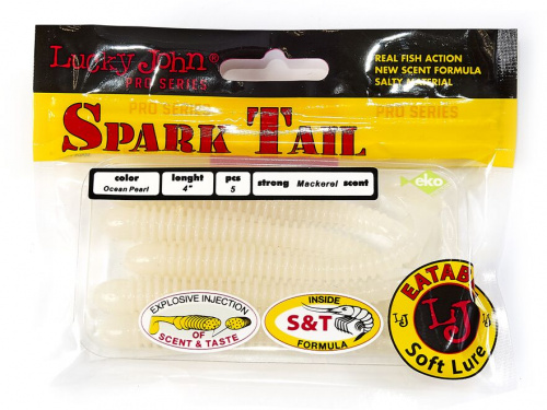 Виброхвосты съедоб. искусст. LJ Pro Series Spark Tail 4,0in (10,10)/033 5шт. фото 3