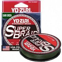 Пл.шн. Yo-Zuri PE Super Braid 275м Dark Green (0,15мм) 10lbs
