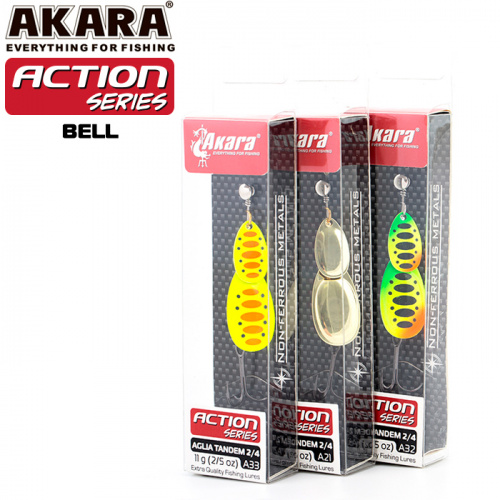 Блесна вращ. Akara Action Series Aglia Tandem 2/4 11 гр. 2/5 oz. A01 фото 3