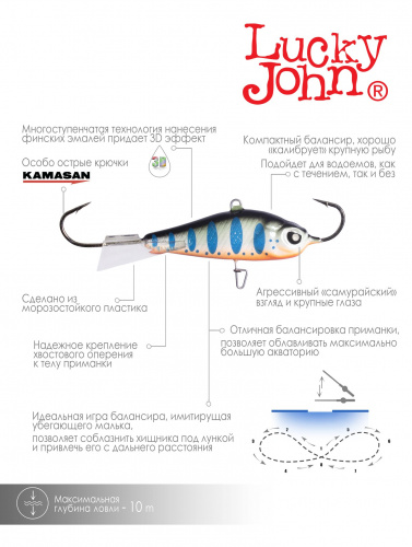 Балансир Lucky John BALTIC 5 50мм/103 фото 4