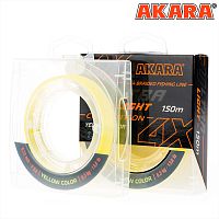 Шнур Akara Ultra Light Competition Yellow 150 м 0,06