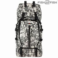 Рюкзак Fish2Fish Extreme серая цифра 80 л