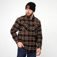 Рубашка Alaskan с мех. подкл. коричн. клетка   S