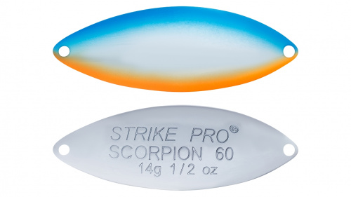 Блесна колеблющаяся Strike Pro Scorpion Treble 60H, (ST-08A1#626E-CP)