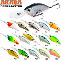 Воблер Akara Deep Master 60F 12 гр. (3/7 oz 3,5 in) A82