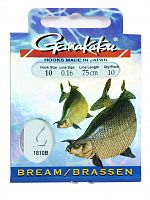 Крючки с поводком Gamakatsu Booklet BR. FEEDER 1810B разм. 10-0.16мм 75см 10шт.
