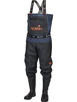 Полукомбинезон заброд. Norfin PILOT BOOTFOOT р.43-M с сапогами резина