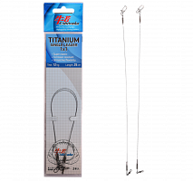 Поводок Ushiwaka Titanium Single UTS12512, 1х1, 12кг/25см, 2шт