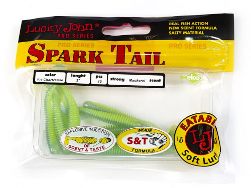 Виброхвосты съедоб. искусст. LJ Pro Series Spark Tail 2,0in (05,00)/T57 10шт. фото 3