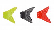 Набор сменных хвостов для воблера Strike Pro Glider 105, цвет: Chartreuse, Black, Red (3 шт.)