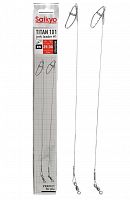 Поводок Saikyo Titan 1x1 Jerk №1 STOJ12530, 30кг/25см, 2шт