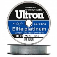 Леска ULTRON Elite Platinum 0,60 мм, 100 м, 30,0 кг, серебряная