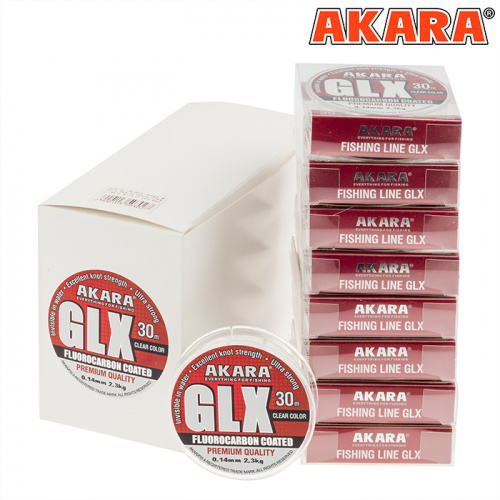 Леска Akara GLX Premium Clear 30 м 0,25 прозрачная фото 5