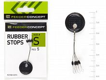 Стопоры резин. Feeder Concept RUBBER STOPS р.001S 5шт.