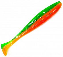 Приманка ZUB-IZI 125мм(4,8")-5шт, (цвет 022) зеленый верх - оранжевый низ