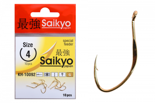Крючки Saikyo KH-10092 G №04 (10 шт)