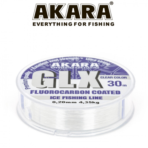 Леска Akara GLX ICE Clear 30 м 0,10 фото 3