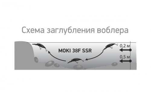 Воблер LureMax MOKI 38F SSR-078  4,5 г. плавающий фото 3
