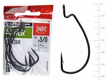 Крючки офсетные Lucky John PREDATOR сер. LJH360 POWER разм.K050 5шт.