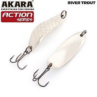 Блесна колеб. Akara Action Series River Trout 60 18 гр. 5/8 oz. Sil