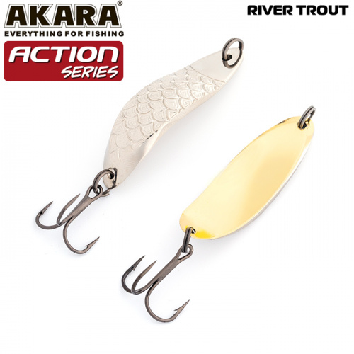 Блесна колеб. Akara Action Series River Trout 45 11 гр. 2/5 oz. Sil-Go