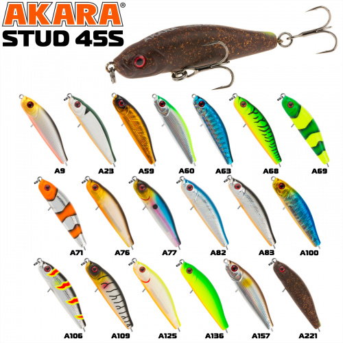 Воблер Akara Stud 45S 4,5 гр.A100