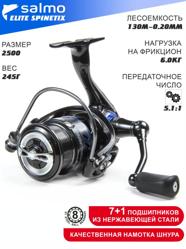 Катушка безынерц. Salmo Elite SPINETIX 8 2500FD фото 19