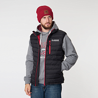 Жилет Alaskan Juneau Vest Black  M утепленный стеганый черный /красный