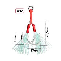 Крючки Stinger assist double #17