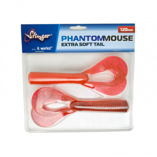 Запасные хвосты для Stinger Phantom Mouse, 2шт, Red фото 3