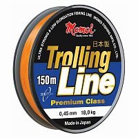 Леска Trolling Line 150м, оранжевая, 0,45мм, 18,0кг