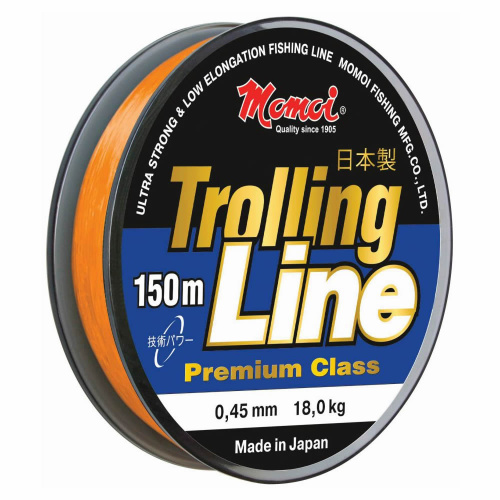 Леска Trolling Line 150м, оранжевая, 0,33мм, 11,0кг