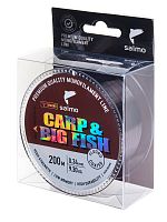Леска моно. Salmo Diamond CARP & BIG FISH FLUORO COATED Dark Brown 200/034