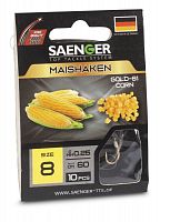 Крючки с поводком Saenger КУКУРУЗА/MAISHAKEN G-81 08-0.25мм 60см 10шт.