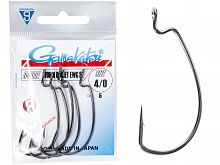 Крючки офсетные Gamakatsu Worm OFFSET EWG SL HOOKS BLACK разм. 4/0 5шт.