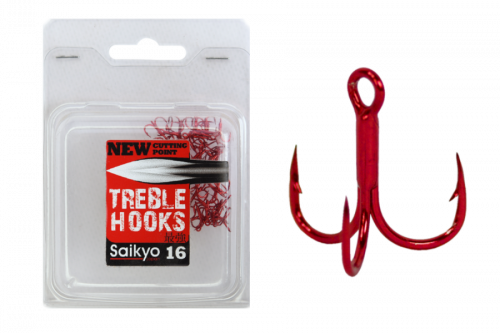 Крючки Saikyo тройн.6063-1X-CP  R №16 (50шт)