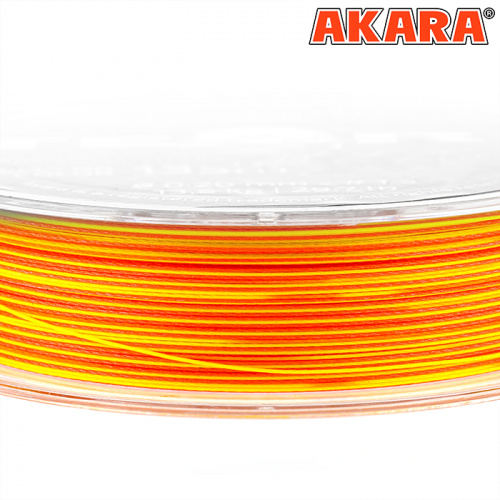 Шнур Akara Teuri X-9 Yellow-Orange 135 м 0,15 фото 4