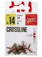 Вертлюги трехстор. с бусин. LJ Pro Series CROSLINE 014 10шт.