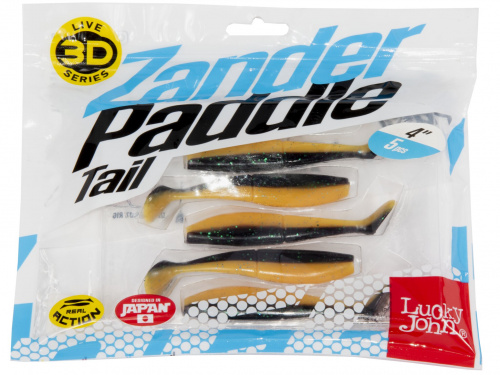 Виброхвосты LJ 3D Series Zander Paddle Tail 4.0in (10.00)/Z07 5шт. фото 3