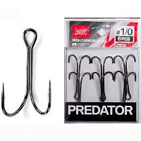 Крючки-двойники Lucky John PREDATOR сер. LJH121 разм.K001/0 6 шт.