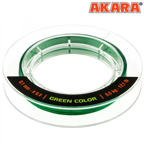Шнур Akara Ultra Light Competition Green 150 м 0,06 фото 4