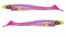 Силиконовая приманка Strike Pro Pig Shad Tournament, цвет: Lollipop, (уп./2шт.), (SP-172M#GF14)