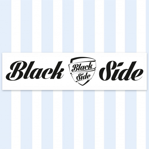 Наклейка Black Side бел/пл 210х50мм