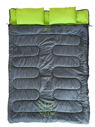 Мешок-одеяло спальный Norfin ALPINE COMFORT DOUBLE 250 GREEN фото 8