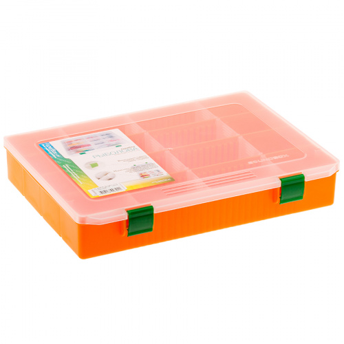 Коробка FisherBox 310B цв. оранж (31х23х06) фото 2