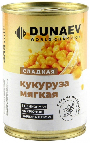 Кукуруза Мягкая DUNAEV металлобанка 400мл, ваниль