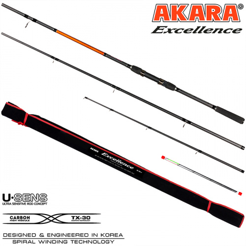 Уд. шт. уг. фид. 3 колена Akara Excellence Feeder TX-30 (90-120-150) 3,6 м фото 2