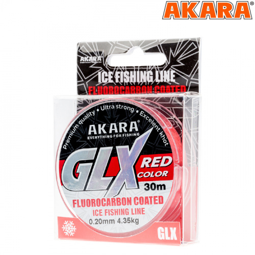 Леска Akara GLX ICE Red 30 м 0,20 фото 3